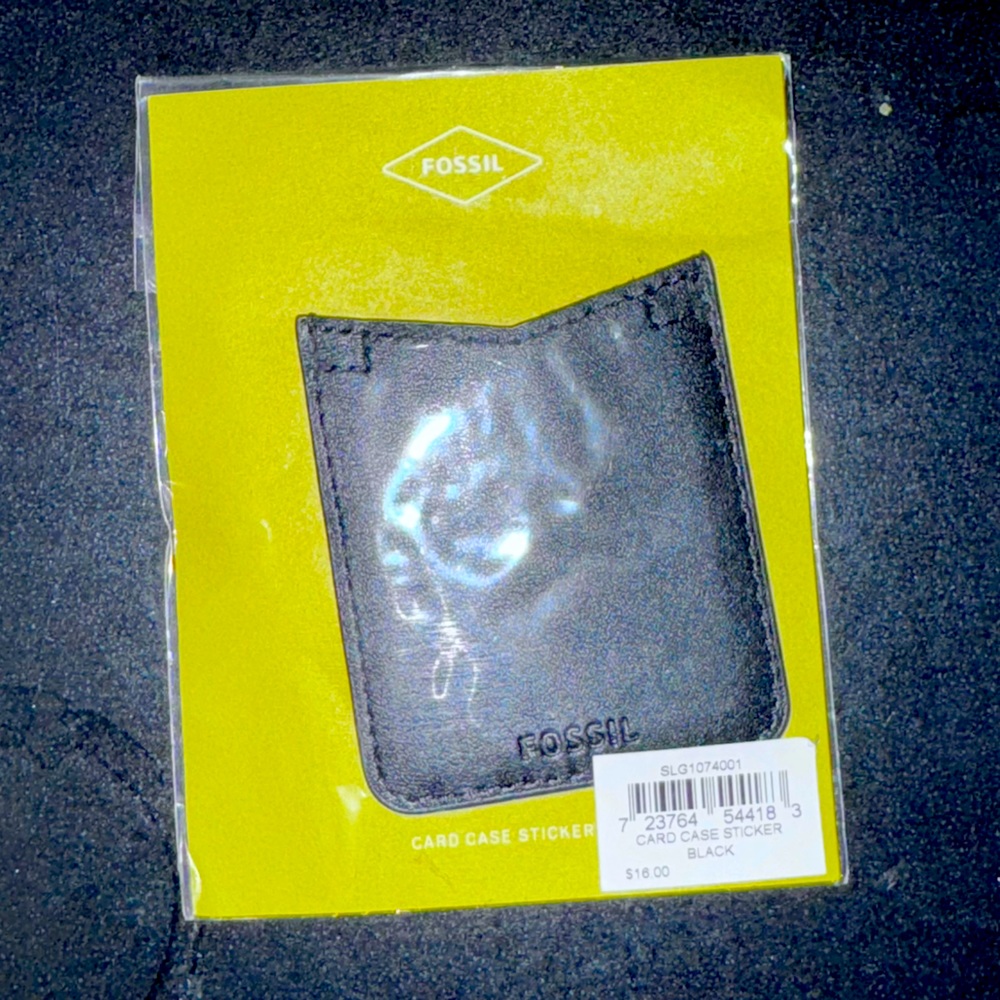 Black Fossils Phone Sticker Wallet